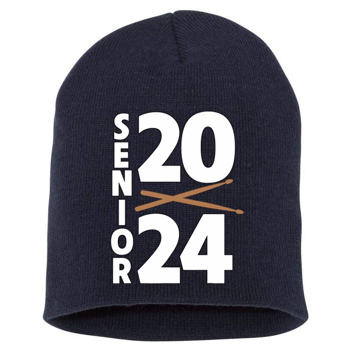 Drum Player Senior Class Of 2024 Marching Band Student Short Acrylic Beanie