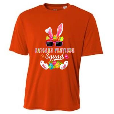 Daycare Provider Squad Costume Bunny Sunglasses Easter Eggs Cooling Performance Crew T-Shirt