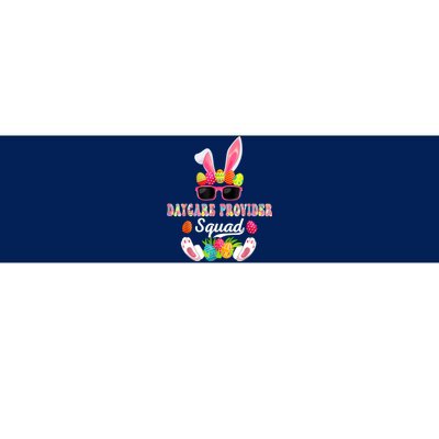 Daycare Provider Squad Costume Bunny Sunglasses Easter Eggs Bumper Sticker