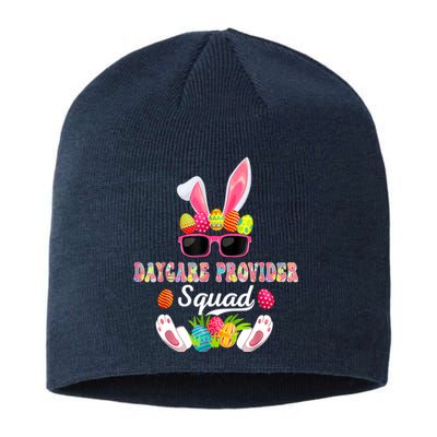 Daycare Provider Squad Costume Bunny Sunglasses Easter Eggs Sustainable Beanie