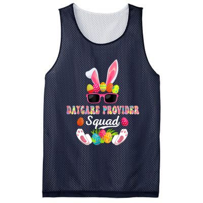 Daycare Provider Squad Costume Bunny Sunglasses Easter Eggs Mesh Reversible Basketball Jersey Tank