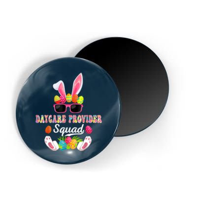 Daycare Provider Squad Costume Bunny Sunglasses Easter Eggs Magnet