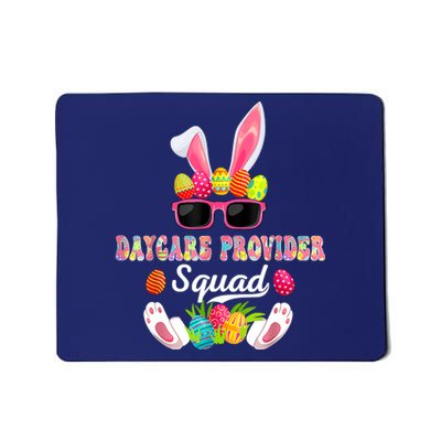 Daycare Provider Squad Costume Bunny Sunglasses Easter Eggs Mousepad