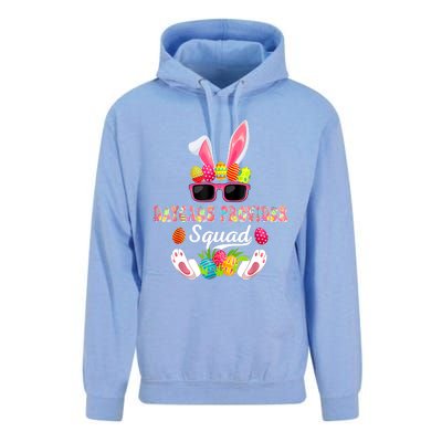 Daycare Provider Squad Costume Bunny Sunglasses Easter Eggs Unisex Surf Hoodie