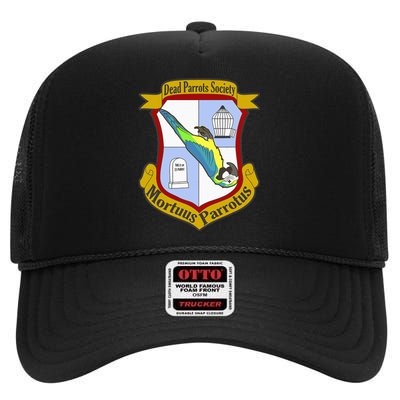 Dead Parrot Sketch Cage High Crown Mesh Back Trucker Hat