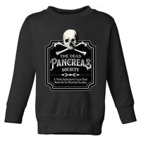 Dead Pancreas Society Type One Diabetes T1D Awareness Skull Toddler Sweatshirt