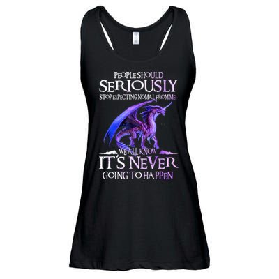 Dragon People Should Seriously Stop Expecting Normal From Me Ladies Essential Flowy Tank