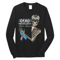 Dead Pancreas Society Diabetes Awareness Day Sugar Skeleton Long Sleeve Shirt