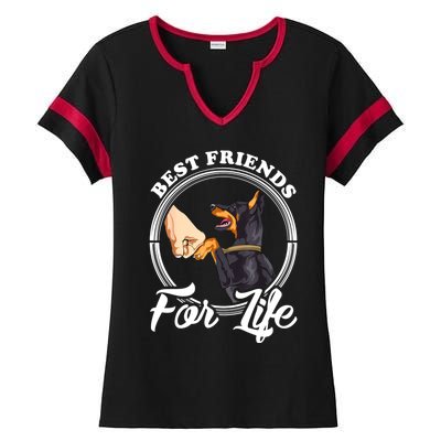 Doberman Pinscher Shirt Funny Doberman Lover Ladies Halftime Notch Neck Tee