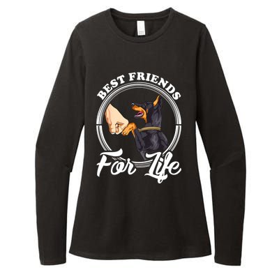 Doberman Pinscher Shirt Funny Doberman Lover Womens CVC Long Sleeve Shirt