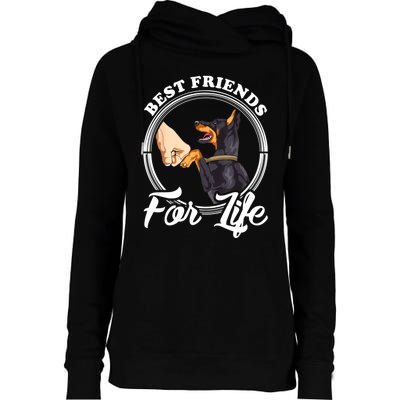 Doberman Pinscher Shirt Funny Doberman Lover Womens Funnel Neck Pullover Hood