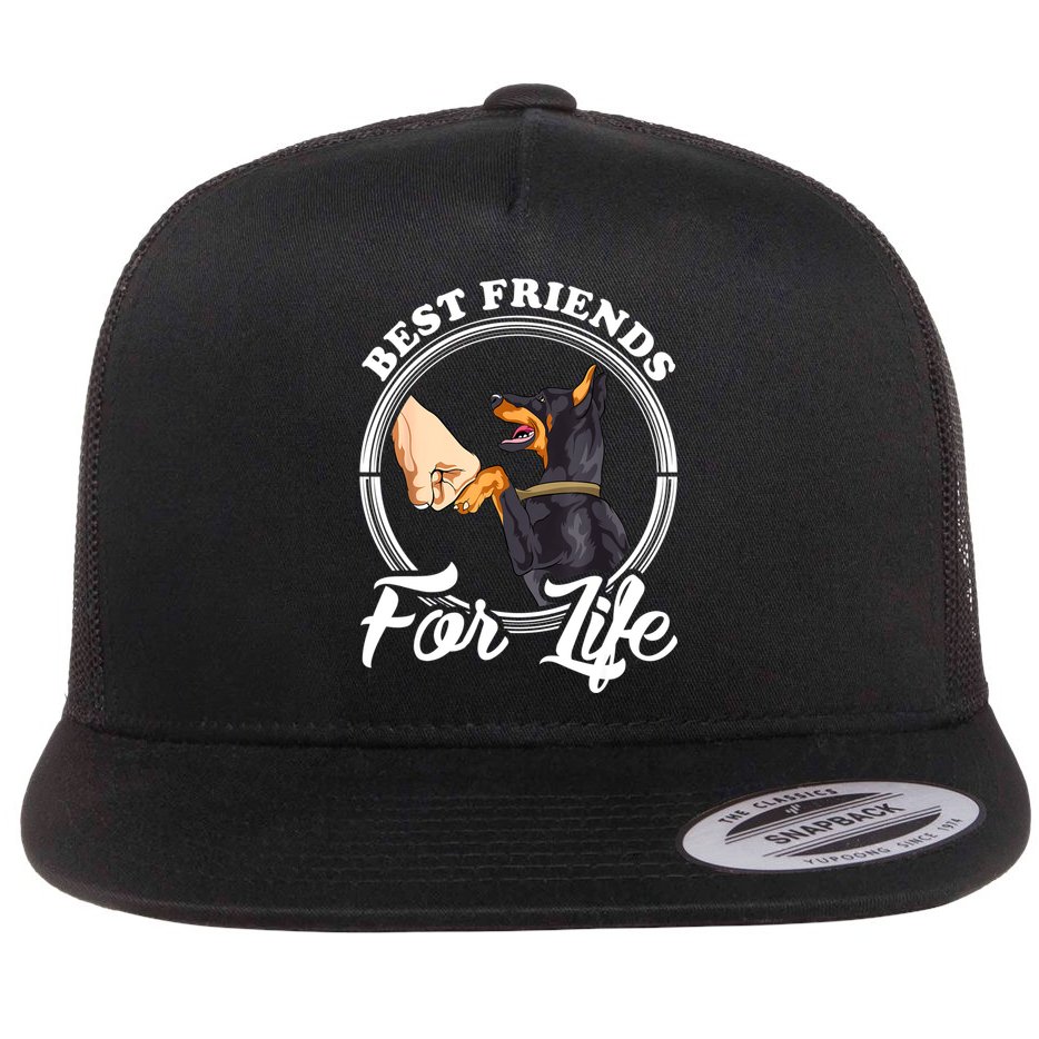 Doberman Pinscher Shirt Funny Doberman Lover Flat Bill Trucker Hat