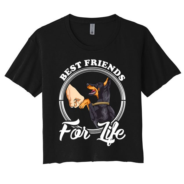 Doberman Pinscher Shirt Funny Doberman Lover Crop Top