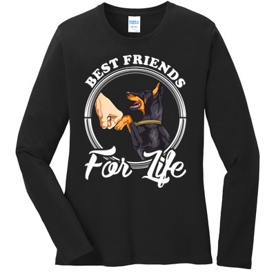 Doberman Pinscher Shirt Funny Doberman Lover Ladies Long Sleeve Shirt