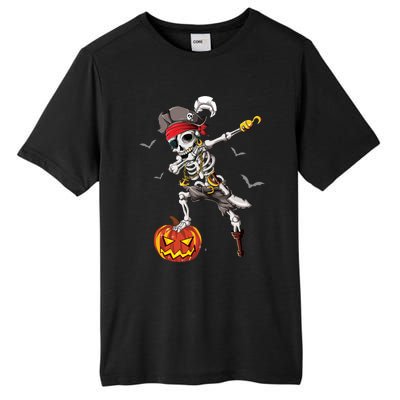 Dabbing Pirate Skeleton Dab Halloween Pumpkin Costume Funny Gift Tall Fusion ChromaSoft Performance T-Shirt