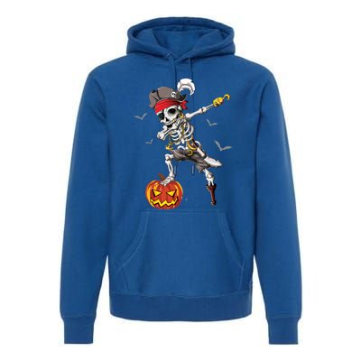 Dabbing Pirate Skeleton Dab Halloween Pumpkin Costume Funny Gift Premium Hoodie