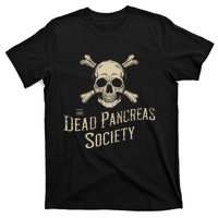 Dead Pancreas Society Skull Type 1 Diabetes T1d Awareness T-Shirt