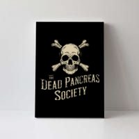 Dead Pancreas Society Skull Type 1 Diabetes T1d Awareness Canvas