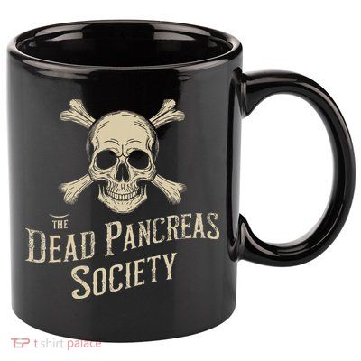 Dead Pancreas Society Skull Type 1 Diabetes T1d Awareness 11oz C Handle Ceramic Mug