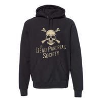 Dead Pancreas Society Skull Type 1 Diabetes T1d Awareness Premium Hoodie