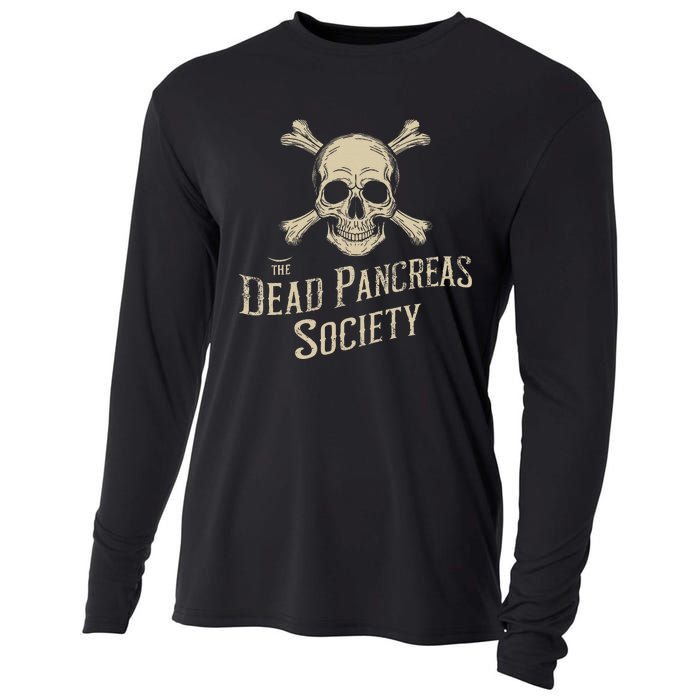 Dead Pancreas Society Skull Type 1 Diabetes T1d Awareness Cooling Performance Long Sleeve Crew