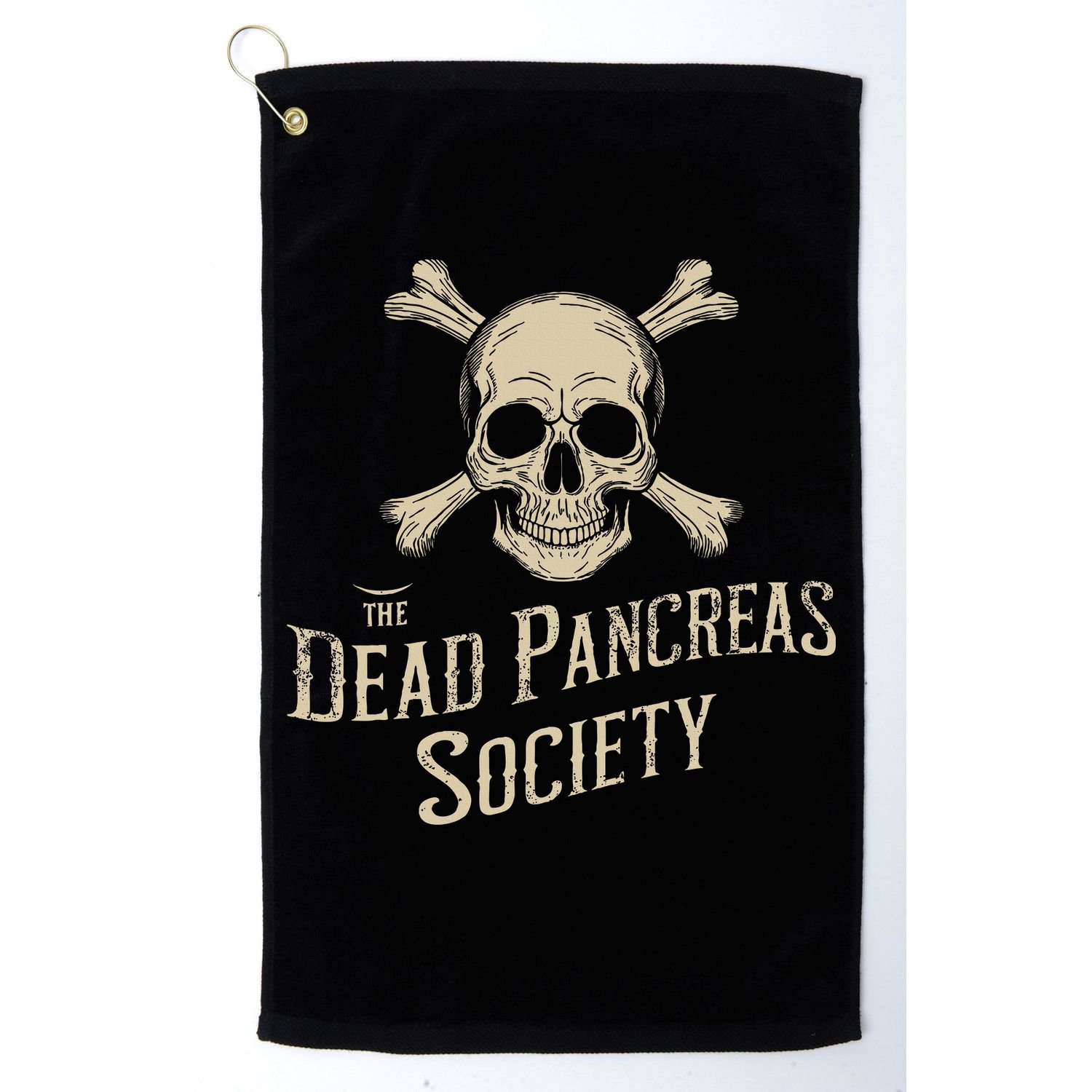 Dead Pancreas Society Skull Type 1 Diabetes T1d Awareness Golf Towel