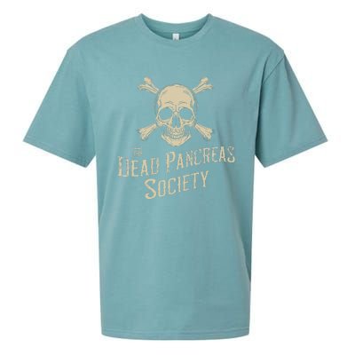 Dead Pancreas Society Skull Type 1 Diabetes T1d Awareness Sueded Cloud Jersey T-Shirt