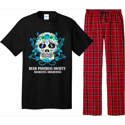 Dead Pancreas Society Funny Diabetes Awareness Sugar Skull Pajama Set