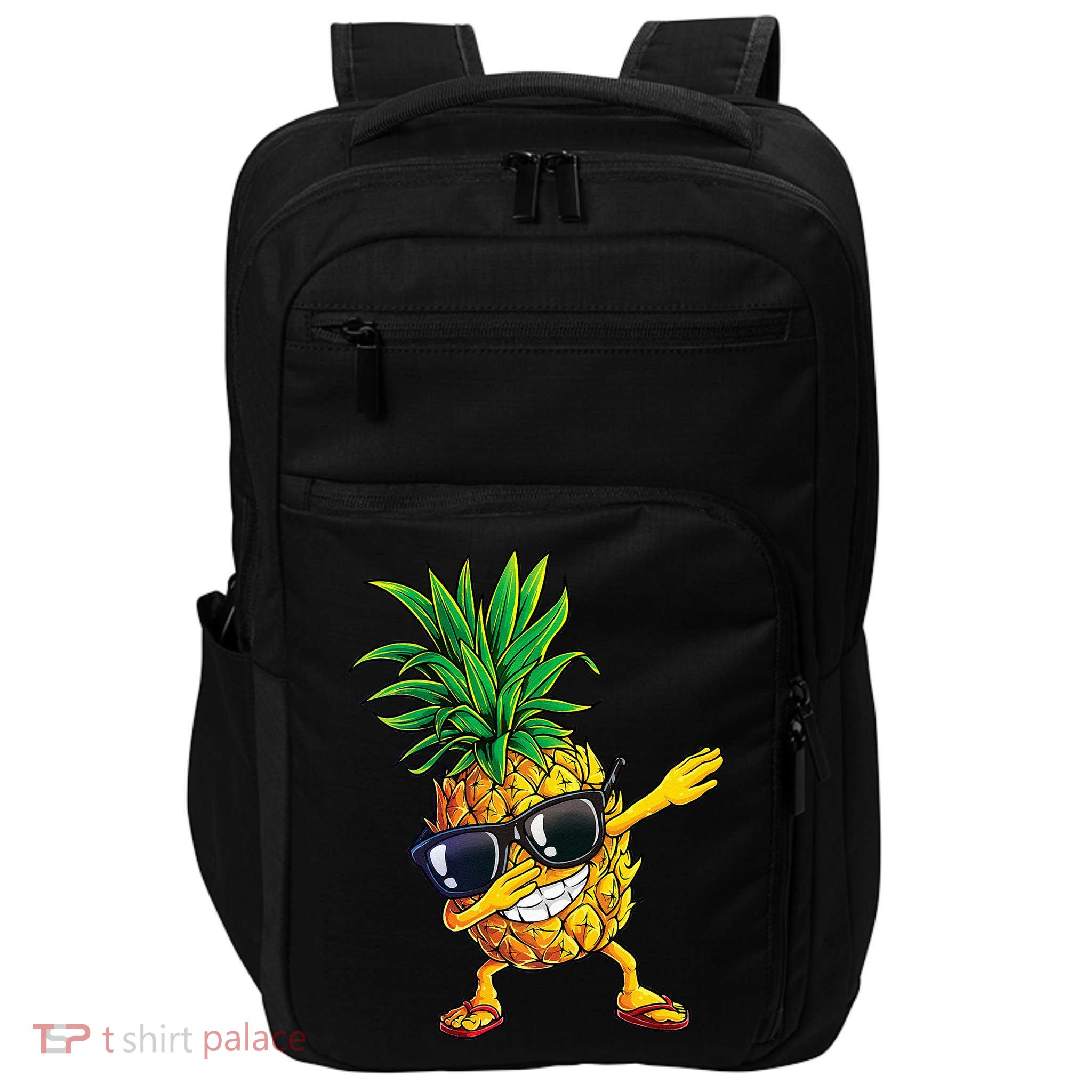 Dabbing Pineapple Sunglasses Aloha Beaches Hawaii Hawaiian Impact Tech Backpack