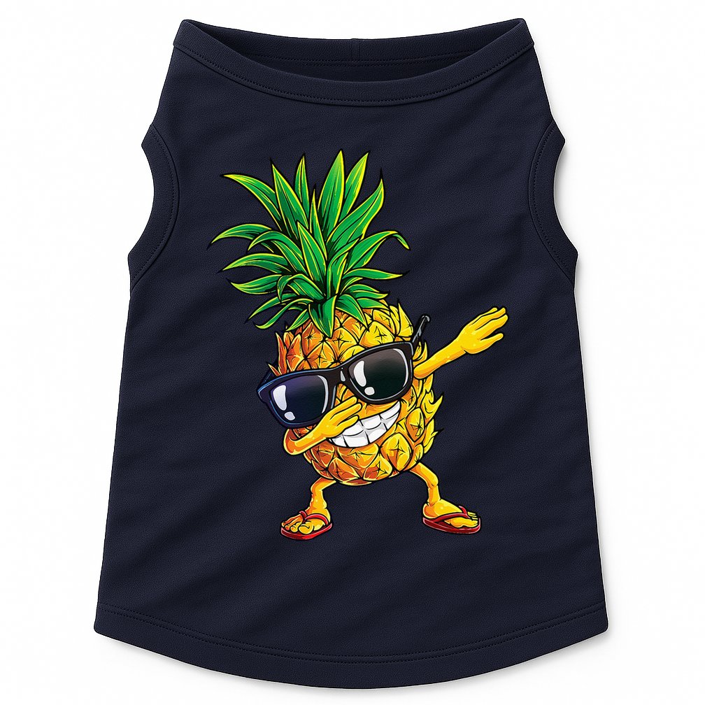 Dabbing Pineapple Sunglasses Aloha Beaches Hawaii Hawaiian Doggie Tank