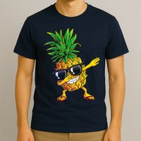 Dabbing Pineapple Sunglasses Aloha Beaches Hawaii Hawaiian T-Shirt