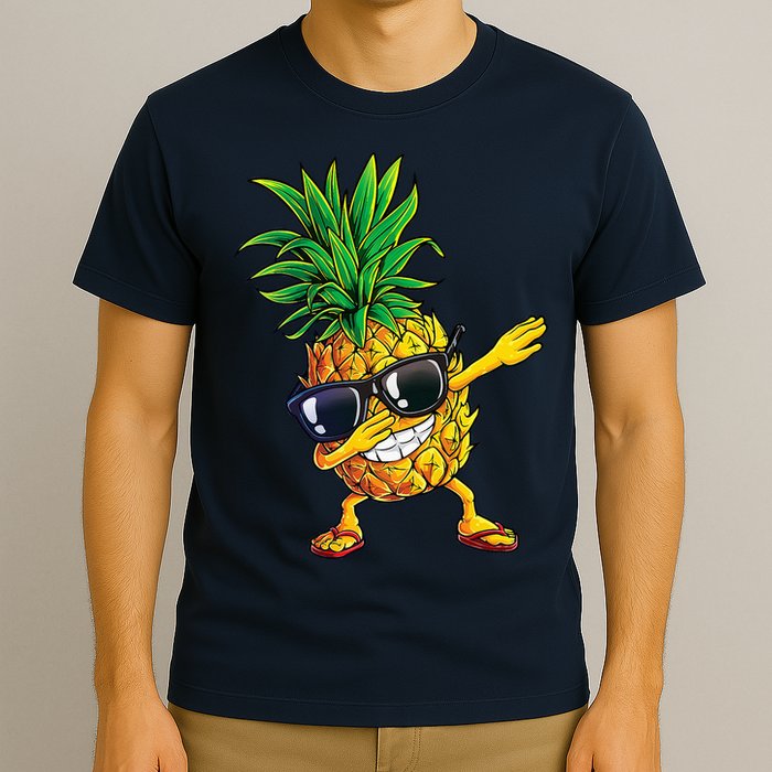 Dabbing Pineapple Sunglasses Aloha Beaches Hawaii Hawaiian T-Shirt