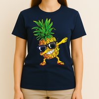 Dabbing Pineapple Sunglasses Aloha Beaches Hawaii Hawaiian T-Shirt