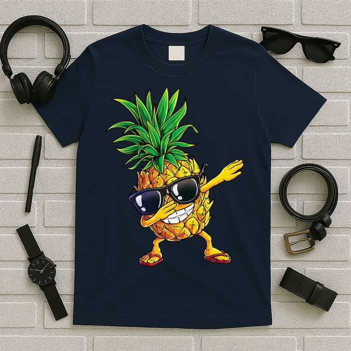 Dabbing Pineapple Sunglasses Aloha Beaches Hawaii Hawaiian T-Shirt