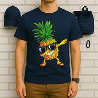 Dabbing Pineapple Sunglasses Aloha Beaches Hawaii Hawaiian T-Shirt