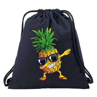 Dabbing Pineapple Sunglasses Aloha Beaches Hawaii Hawaiian Drawstring Bag