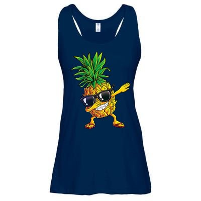 Dabbing Pineapple Sunglasses Aloha Beaches Hawaii Hawaiian Ladies Essential Flowy Tank