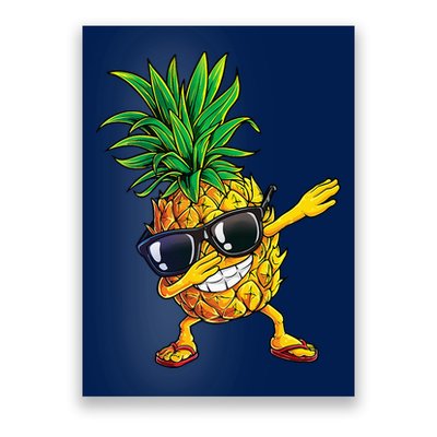 Dabbing Pineapple Sunglasses Aloha Beaches Hawaii Hawaiian Poster