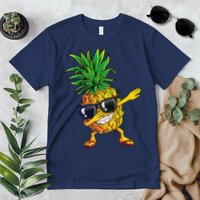Dabbing Pineapple Sunglasses Aloha Beaches Hawaii Hawaiian Premium T-Shirt