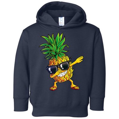 Dabbing Pineapple Sunglasses Aloha Beaches Hawaii Hawaiian Toddler Hoodie