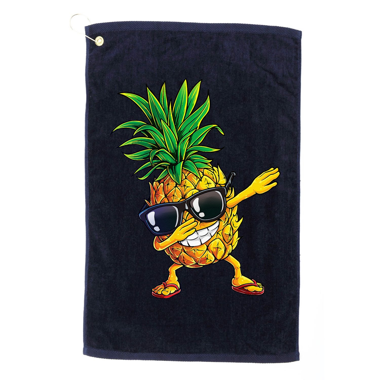 Dabbing Pineapple Sunglasses Aloha Beaches Hawaii Hawaiian Golf Towel