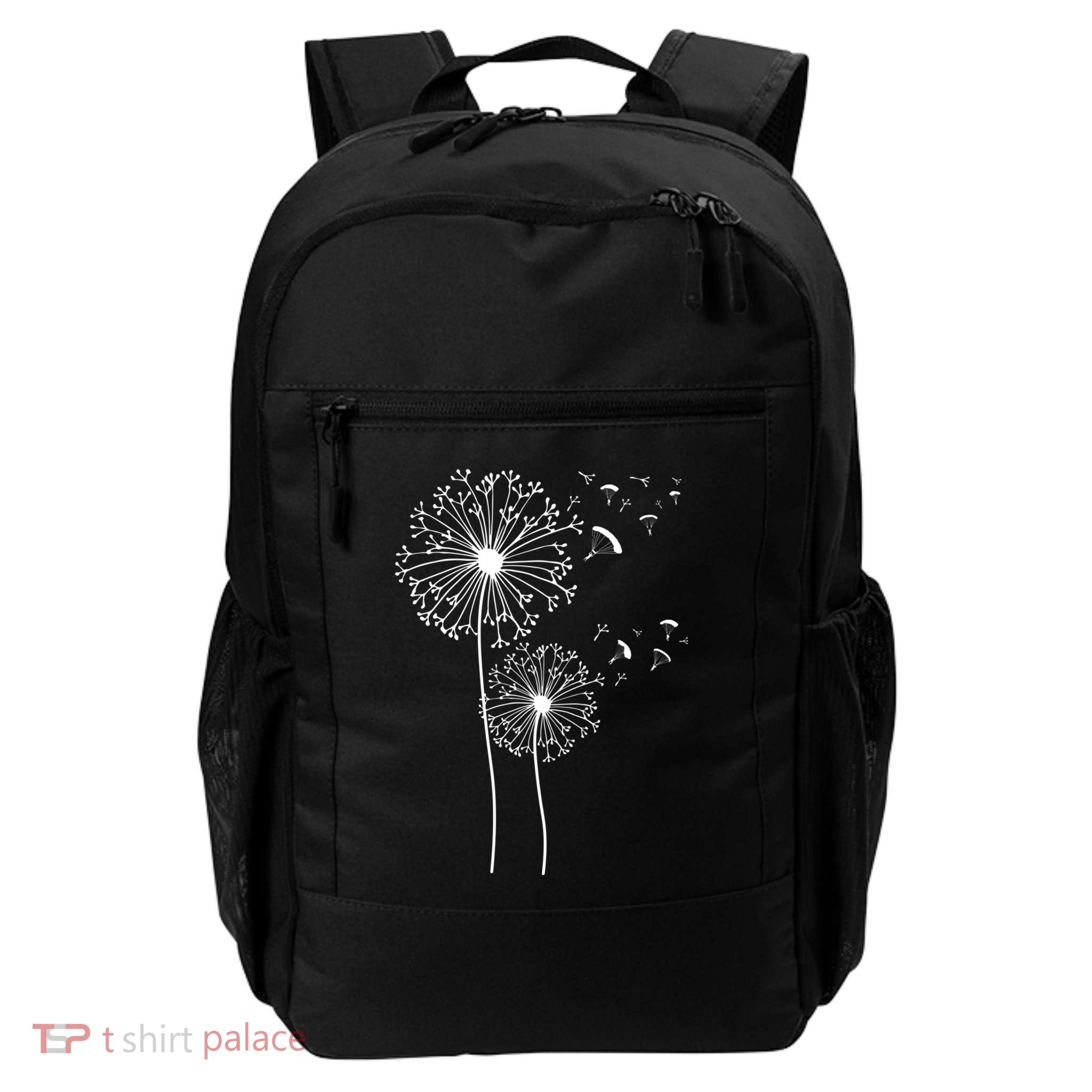 Dandelion Paragliding Skydiving Paraglider Skydiver Cute Gift Daily Commute Backpack