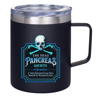 Dead Pancreas Society Diabetes Awareness Day Sugar Skull 12oz Stainless Steel Coffee Mug