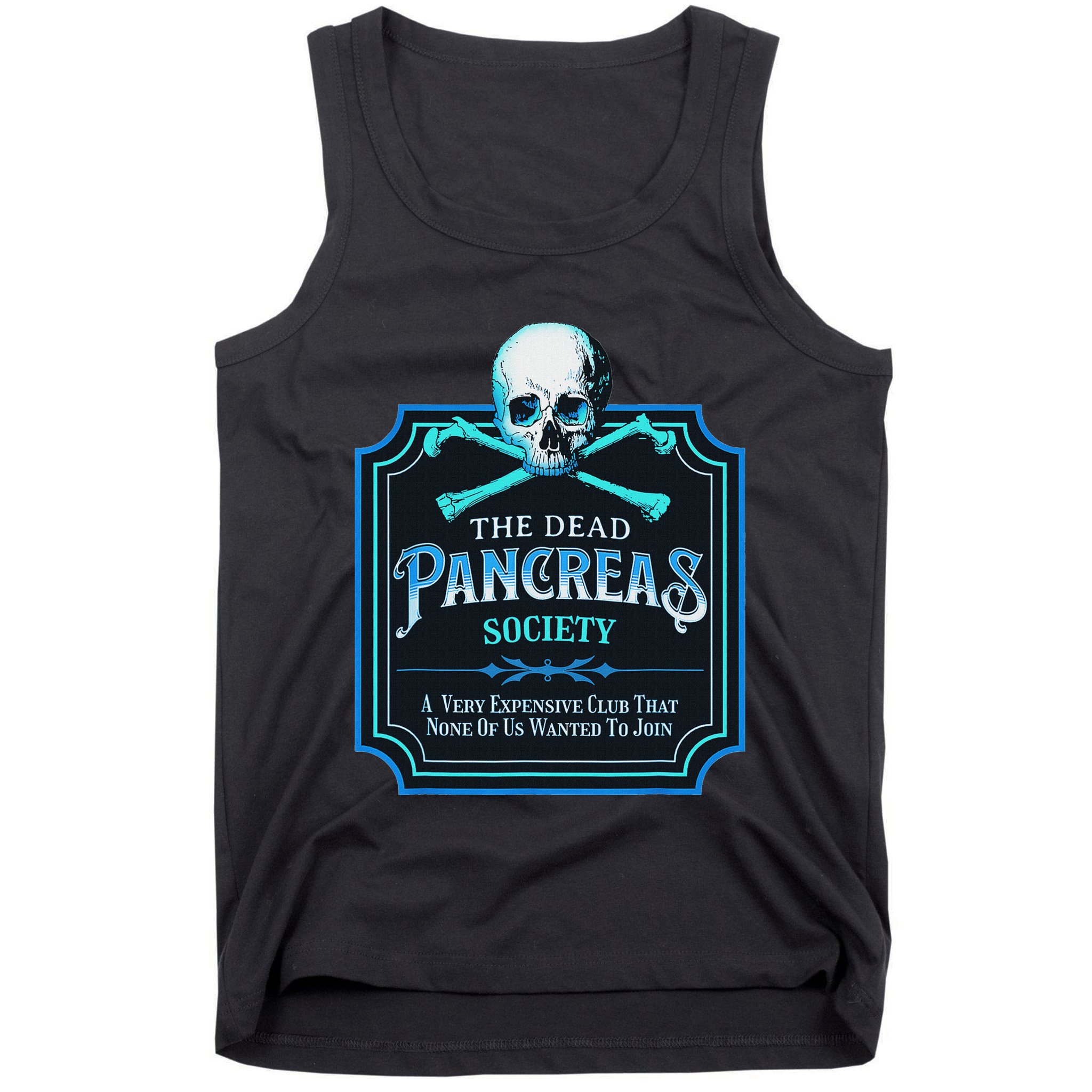 Dead Pancreas Society Diabetes Awareness Day Sugar Skull Tank Top
