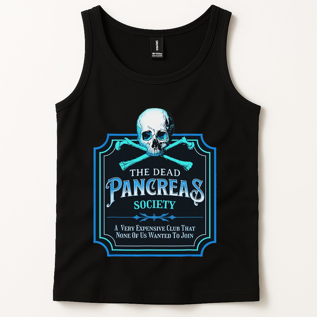 Dead Pancreas Society Diabetes Awareness Day Sugar Skull Tank Top