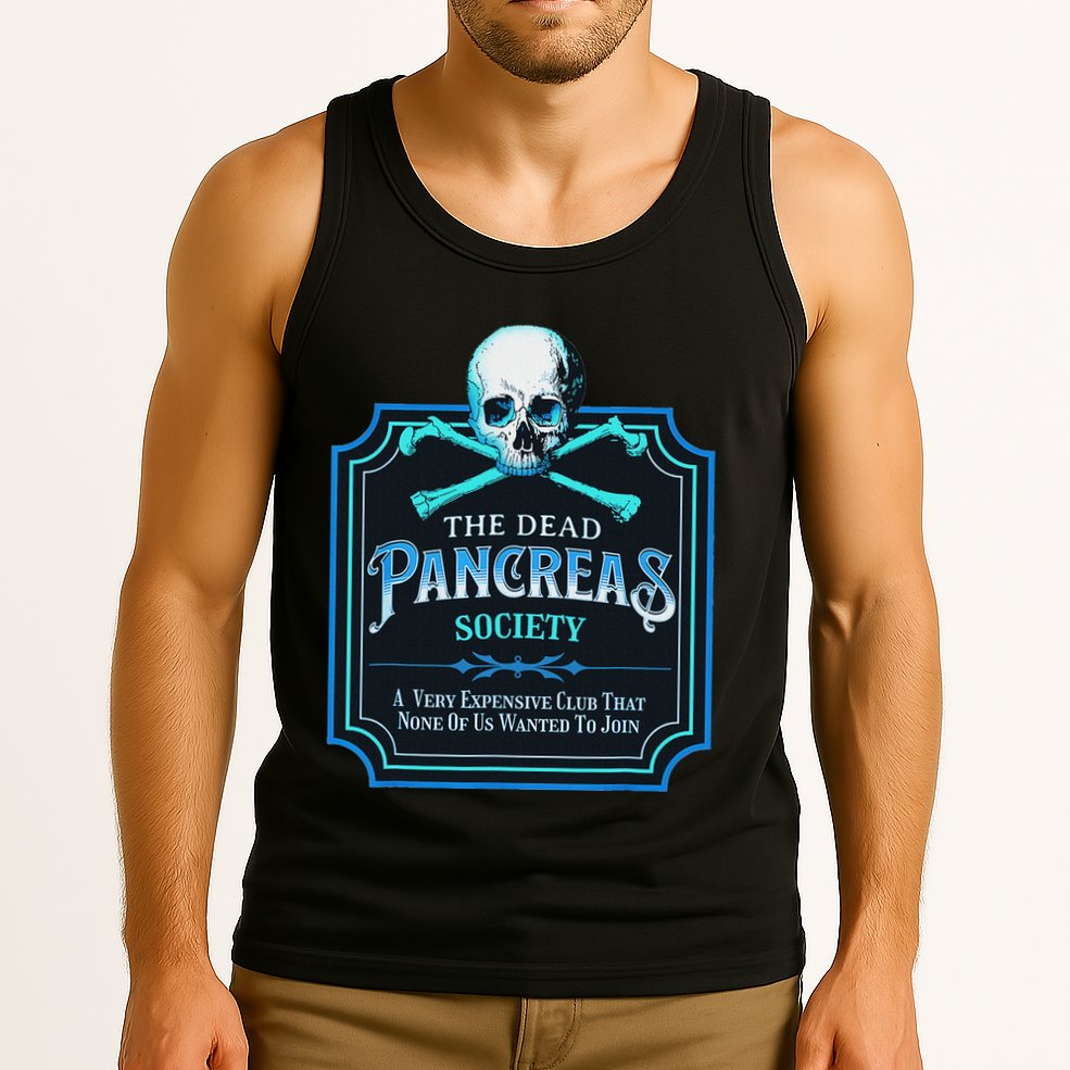 Dead Pancreas Society Diabetes Awareness Day Sugar Skull Tank Top