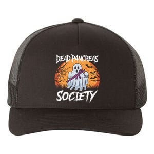 Dead Pancreas Society Diabetes Glucose Ghost Halloween Yupoong Adult 5-Panel Trucker Hat