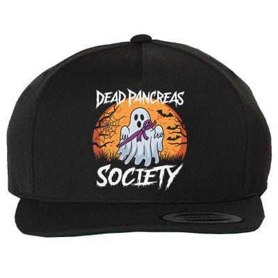 Dead Pancreas Society Diabetes Glucose Ghost Halloween Wool Snapback Cap