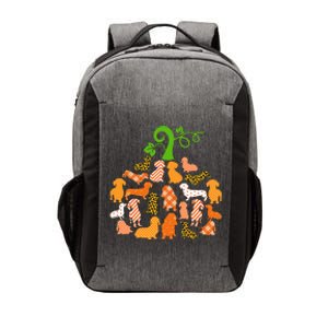 Dachshund Pumpkin Shape Plaid Leopard Dog Autumn Halloween Vector Backpack