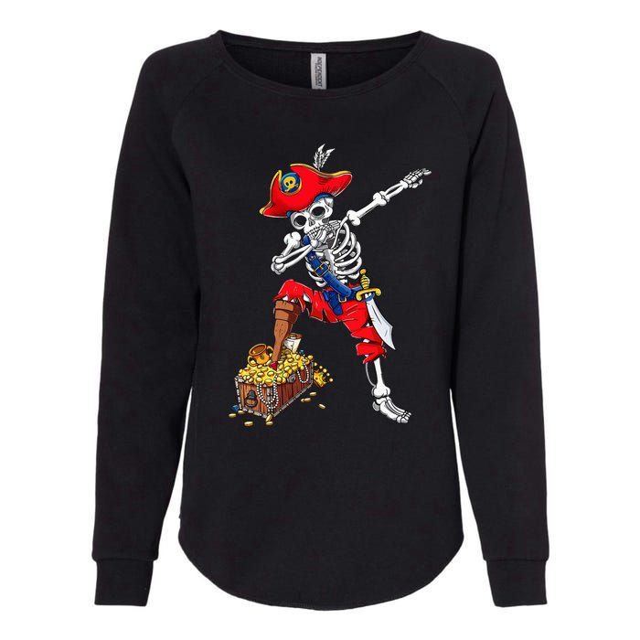 Dabbing Pirate Skeleton Dab Kids Halloween Costume Gift Womens California Wash Sweatshirt